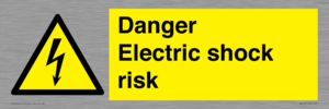 Danger Electric shock risk
